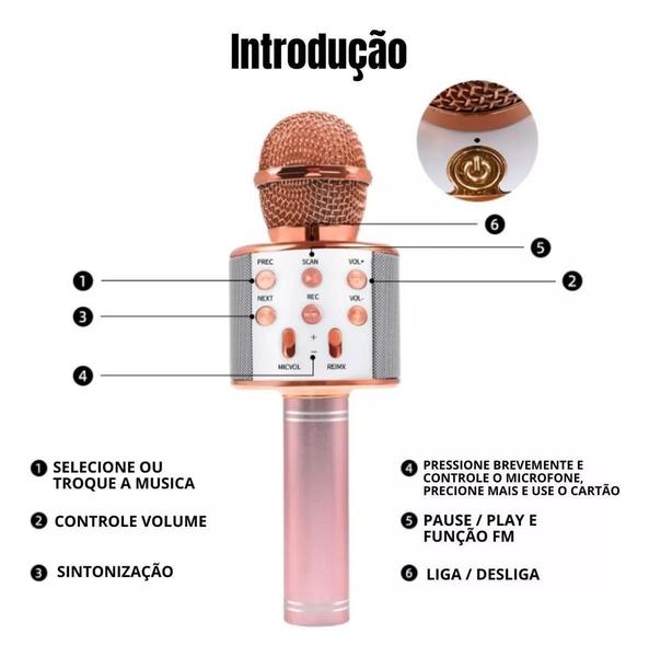 Microfone Karaoke Bluetooth: Sua Expressão Musical Sem - DRAIK Imagem de Microfone Karaoke Bluetooth: Sua Expressão Musical Sem