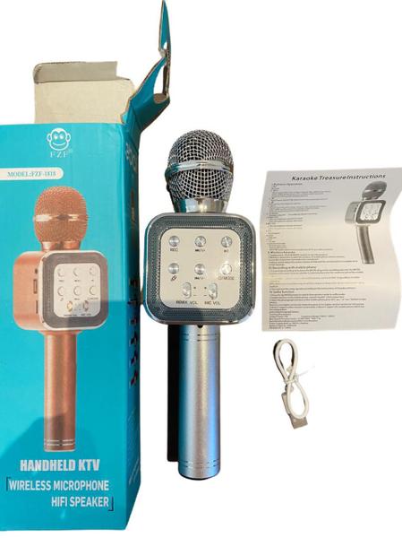 Imagem de Microfone Karaoke Prata - Modelo: WS-1818