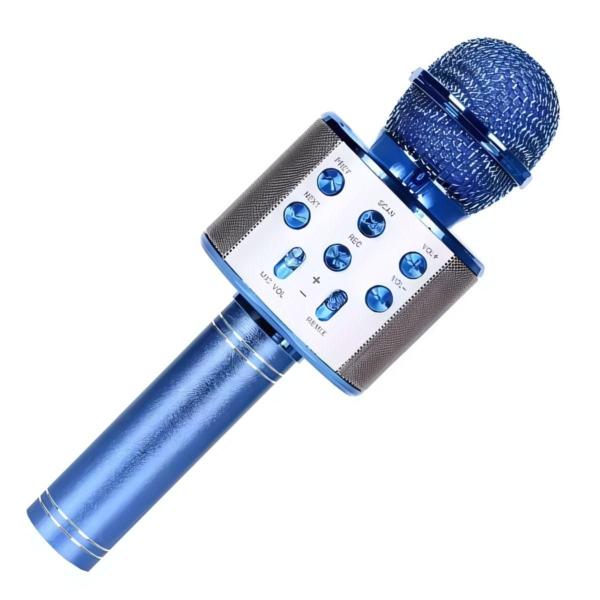 Imagem de Microfone Karaoke Sem Fio Bluetooh Infantil Minimen Azul