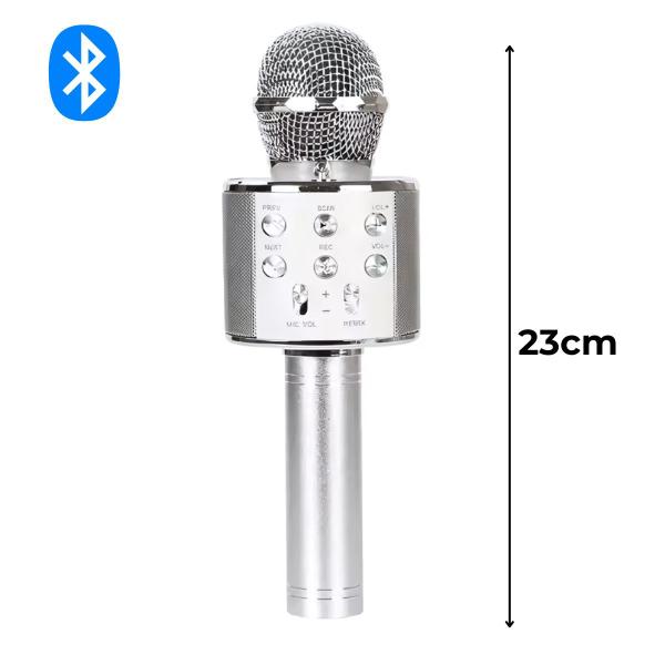 Imagem de Microfone Karaoke Sem Fio Bluetooh Infantil Minimen Mixer