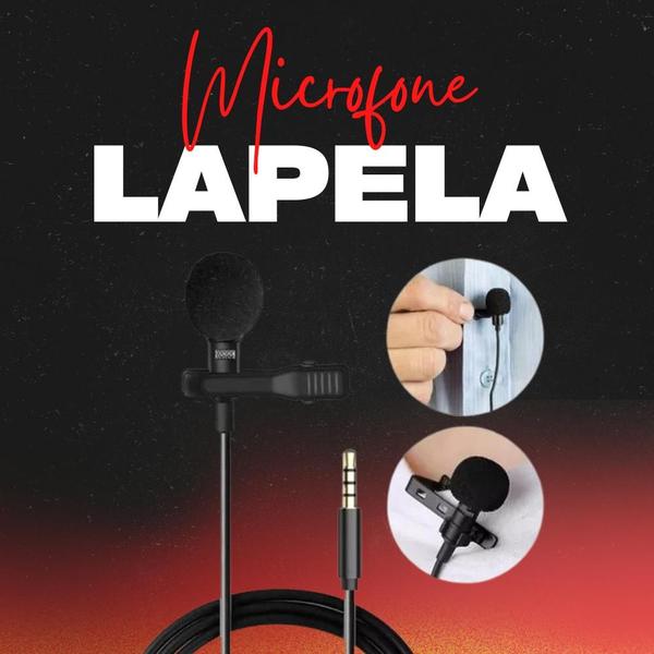 Imagem de Microfone Lapela Mini JH-043 Clip Semi Profissional 3.5mm