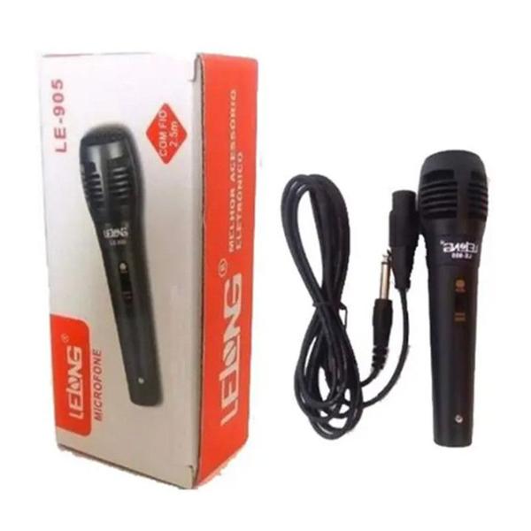 Imagem de Microfone Locutor Profissional Le-905 Cabo P10 Micro Fone