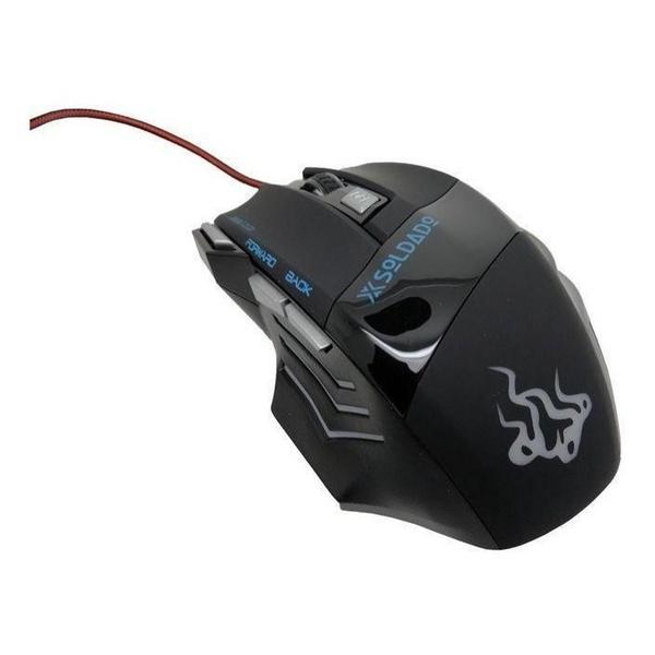 Imagem de Microfone Maxprint + Mouse Gamer Com Fio 3000dpi Gm-700