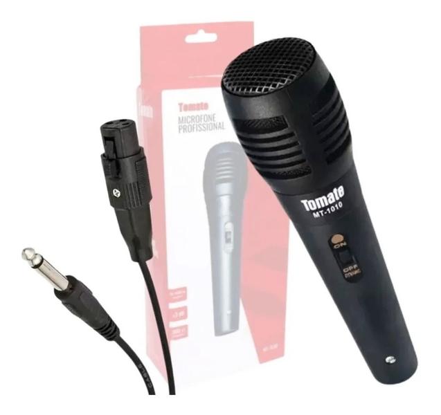 Imagem de Microfone Para Karaoke Na Tv Dinâmico Cardióide Com Fio Cor Preto