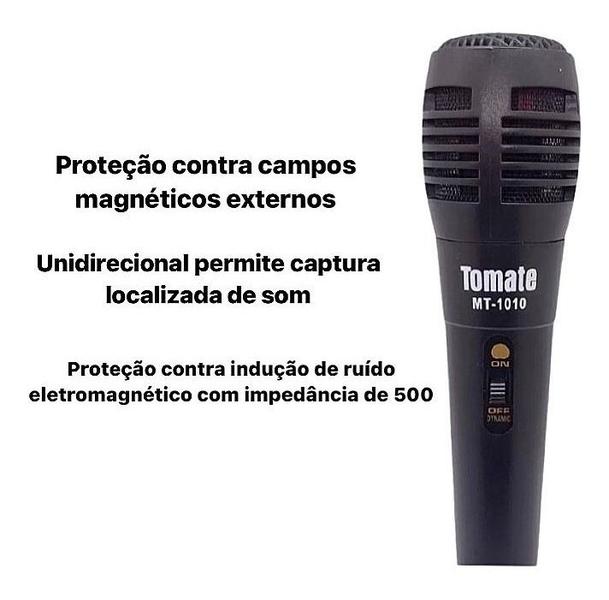 Imagem de Microfone Para Karaoke Na Tv Dinâmico Cardióide Com Fio Cor Preto