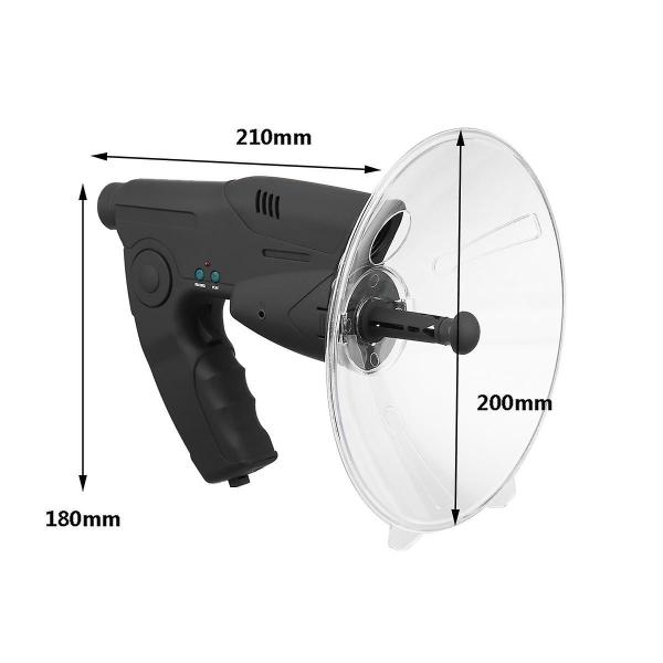 Imagem de Microfone Parabólico Monocular X8 para Escutar Pássaros de Longo Alcance 200mt