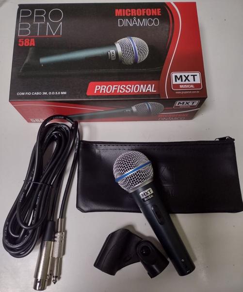 Imagem de Microfone Profissional Dinâmico MXt PRO BTM-58A