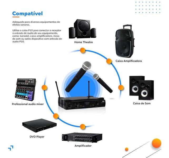 Imagem de Microfone Profissional Sem Fio Pgx-58 Dinâmico Omnidirecional vhf Com Bateria Qualidade Premium