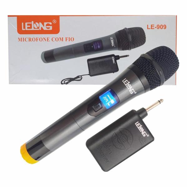 Imagem de Microfone Profissional Sem Fio, Wireless - Lelong Le-909