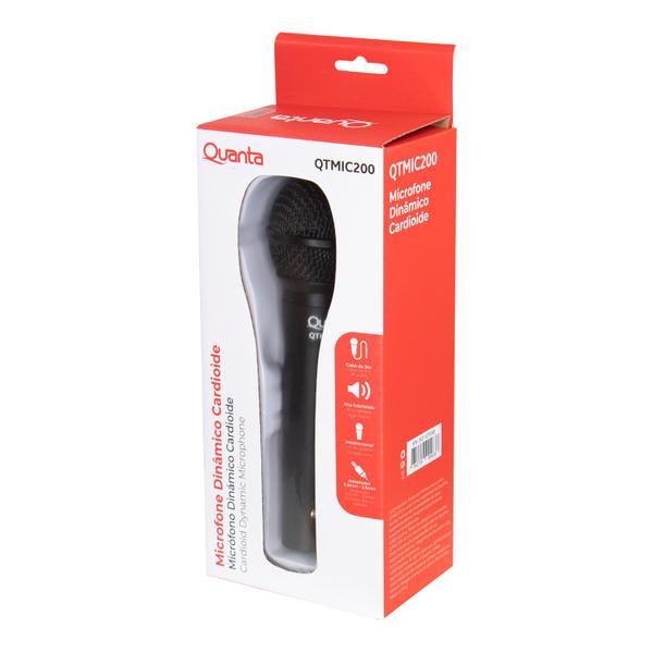 Imagem de Microfone Quanta QTMIC200 - com Fio - Bivolt - Preto