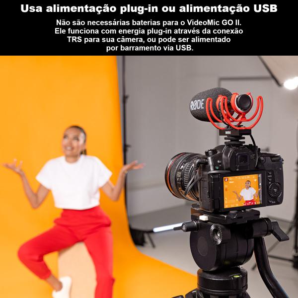 Imagem de Microfone Rode Videomic Goii Shotgun Para Cameras Smartphones 