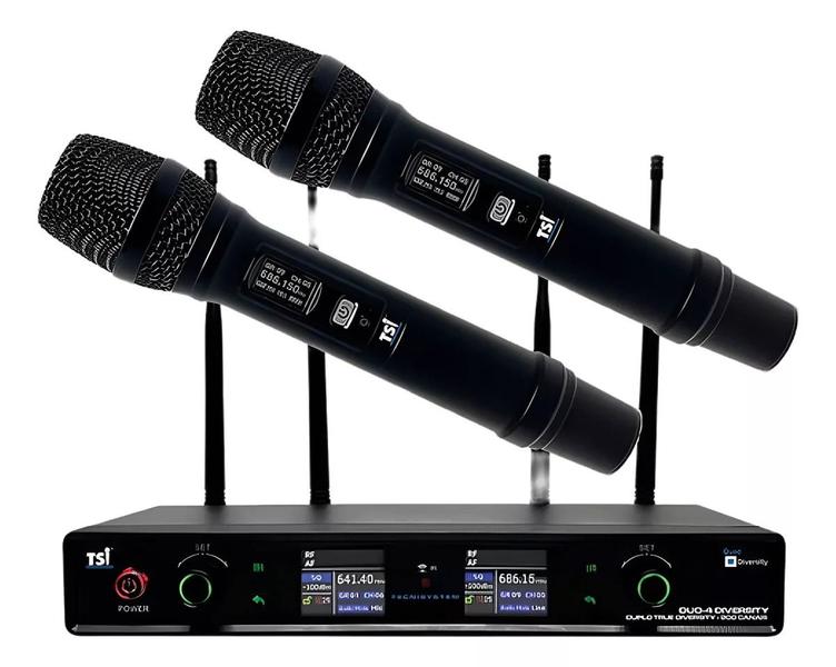 Imagem de Microfone S/ Fio Tsi Duo-4 Diversity 200c Uhf Profissional