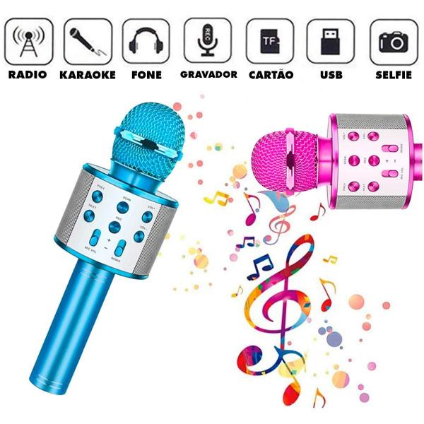 Imagem de Microfone Sem Fio Bluetooth Karaoke - Ws858