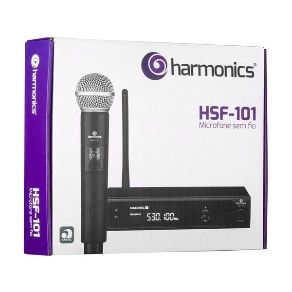 Imagem de Microfone Sem Fio De Mão Uhf Hsf-101 Harmonics Cor Preto