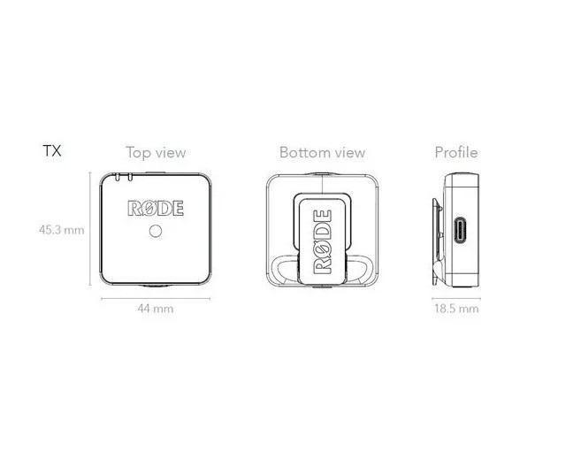 Imagem de Microfone Sem Fio Digital Rode Wireless Go Omnidirecional