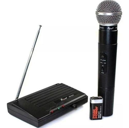 Imagem de Microfone Sem Fio Dinamico Profissional Knup Vhf Uhf Kp-910