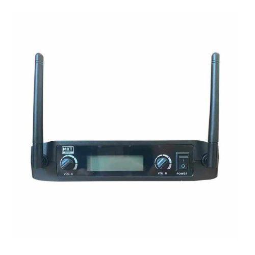 Imagem de Microfone Sem Fio Duplo Mxt Profissional Digital Display Uhf 96 Canais 520mhz A 543,5mhz Uhf-520m - 54.1.140