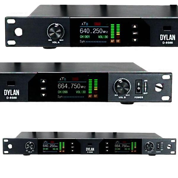 Imagem de Microfone Sem Fio Dylan D9500 Duplo Uhf Digital Profissional