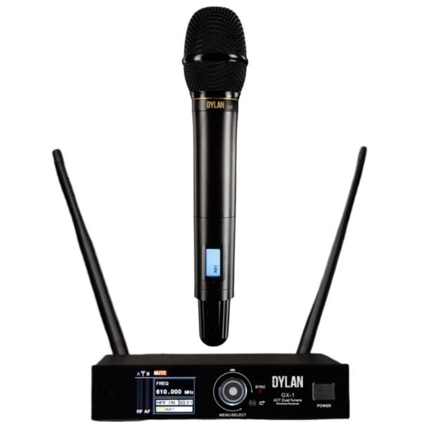 Imagem de Microfone sem Fio Dylan GX-1 UHF Dinâmico Condenser