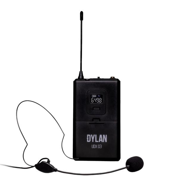 Imagem de Microfone Sem Fio Headset Lapela Dylan UDX-03 Multi 30 Canais