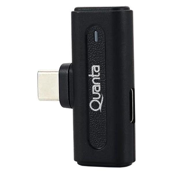 Imagem de Microfone Sem Fio Quanta QTMDM20 - USB Tipo C - para Celular - Preto - Caixa Dan