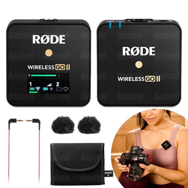 Imagem de Microfone Sem Fio Rode Wireless Go Ii Usb E P2 Trs Completo