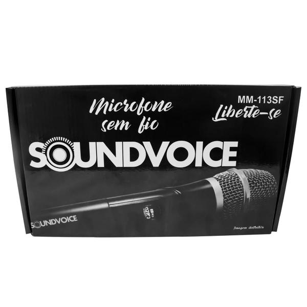 Imagem de Microfone Sem fio Soundvoice Digital MM113SF Com receptor compacto