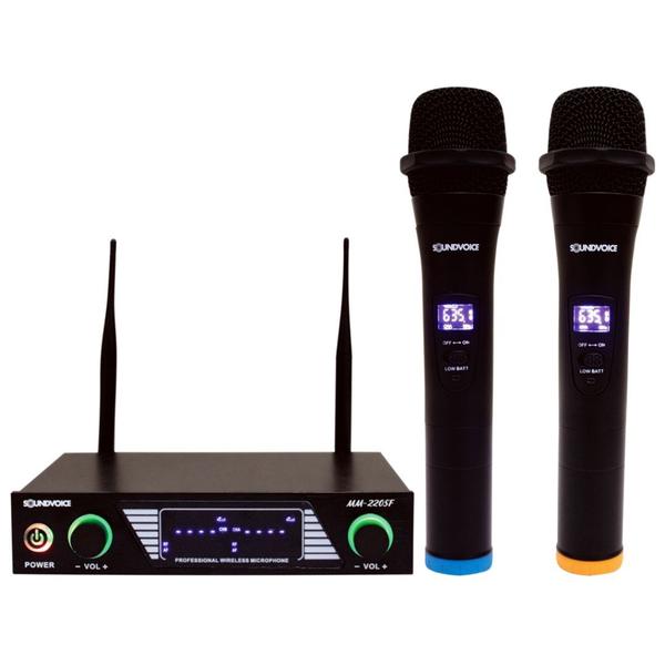 Imagem de Microfone Sem  Fio Soundvoice MM-220SF Duplo