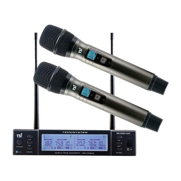 Imagem de Microfone Sem Fio TSI Duplo TSI-BR8000 UHF