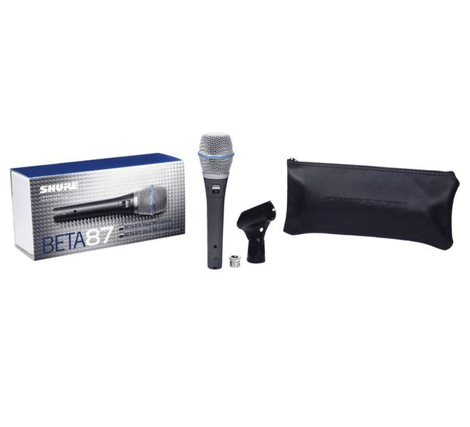 Imagem de Microfone Shure Bastão Com Fio Supercardioide BETA 87A SHURE