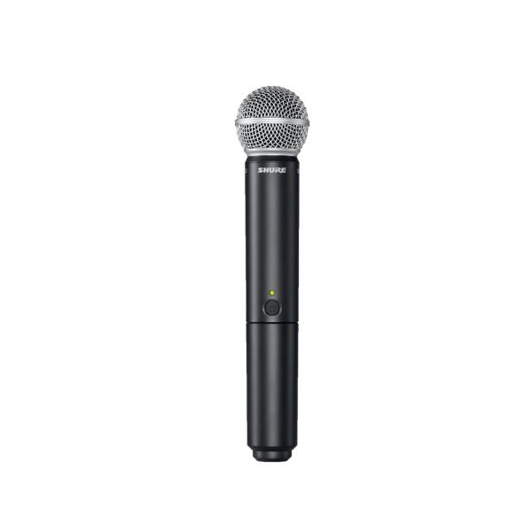 Imagem de Microfone shure com receptor sem fio bastão de mão blx24br/sm58 freq j10