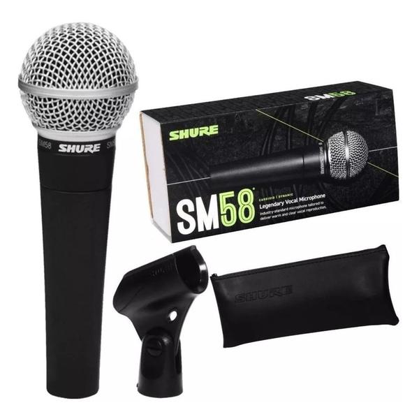 Imagem de Microfone Shure Sm58s On/off Sm 58s Preto Made In México