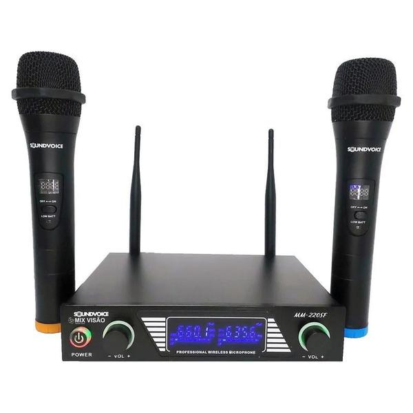 Imagem de Microfone Soundvoice MM-220SF Duplo Sem Fio