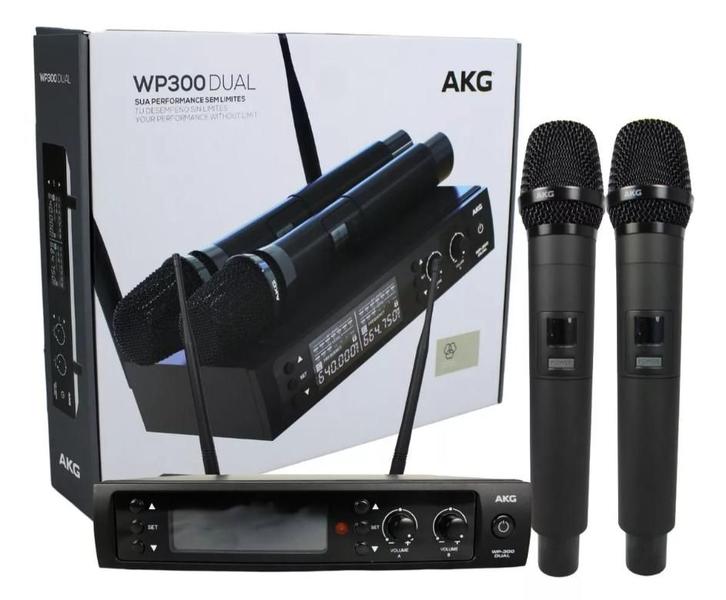 Imagem de Microfones Bastão Sem Fio UHF AKG WP300 DUAL