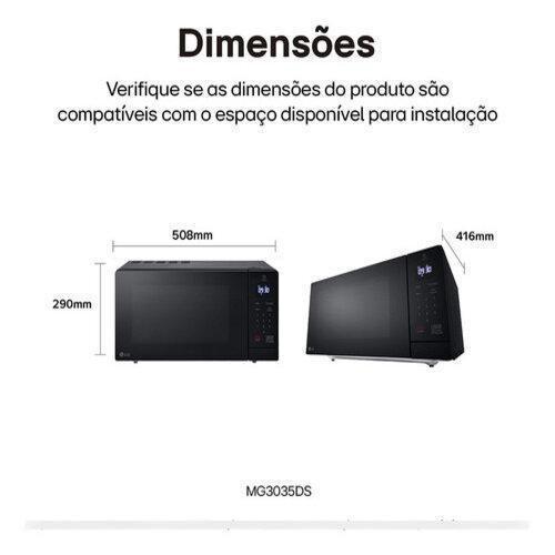 Imagem de Microondas 30 Litros Grill 51X42X29Cm 127V Limpa Fácil - Lg