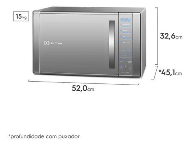 Imagem de Microondas 31 L 1550W Grill 127V 52X45X32Cm - Electrolux