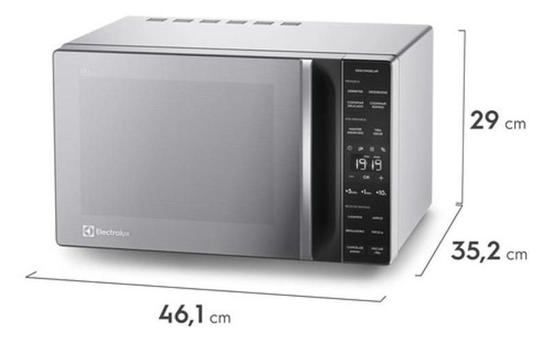 Imagem de Microondas 36 Litros 1600W 52X42X32Cm 127V Inox - Electrolux