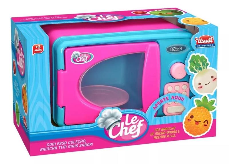 Imagem de Microondas Le Chef Com Som e Luz Sortido - Usual Brinquedos