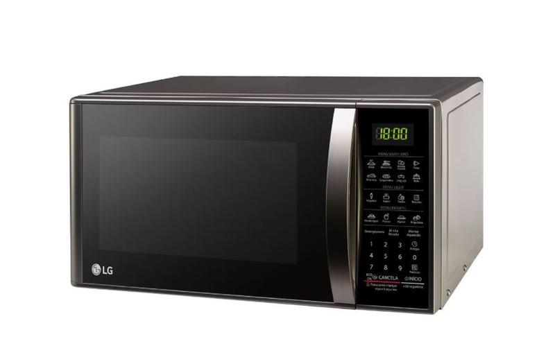 Imagem de Microondas lg limpa facil prata espelhado 30 litros 800w 220v ms3043bra