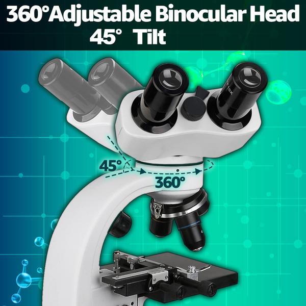 Imagem de Microscópio binocular composto SVBONY SV605 80X-1600X