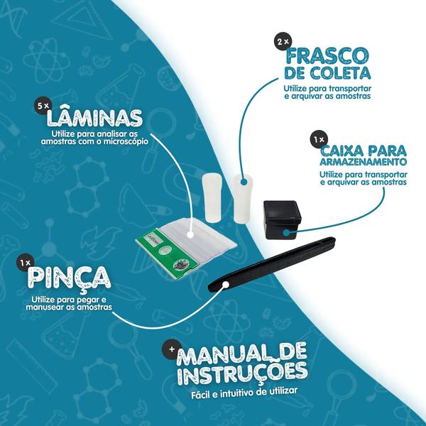 Imagem de Microscópio De Brinquedo Educativo Pedagógico Ensino 1200x