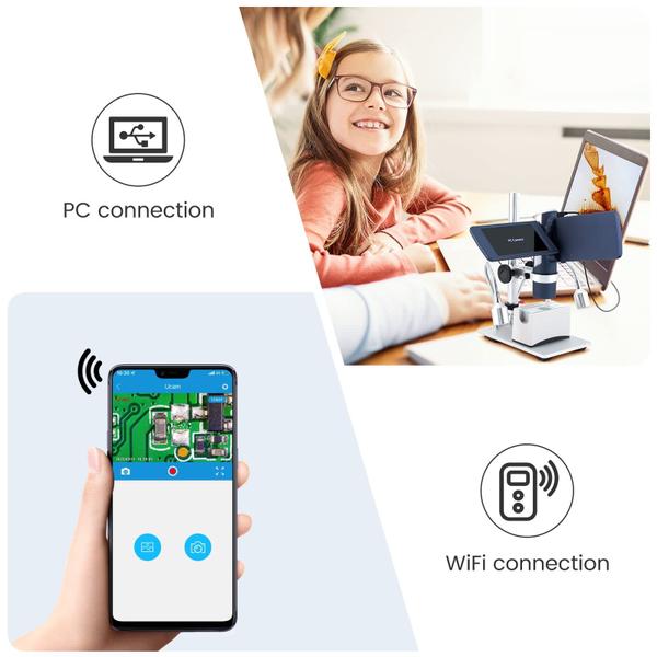 Imagem de Microscópio digital Andonstar AD203S HDMI para moedas de erro