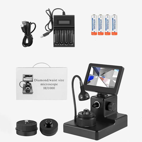 Imagem de Microscópio digital com ampliação de 50-1000X LCD de 4,3 polegadas