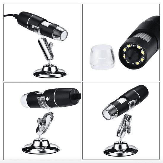 Imagem de Microscópio Digital USB Profissional com Iluminação e Binocular