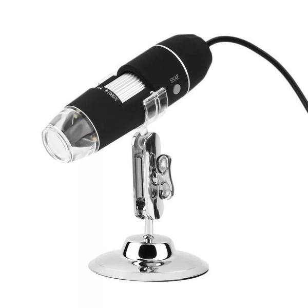 Imagem de Microscópio Digital Usb Zoom 1600X Luz Led Câmera 2.0