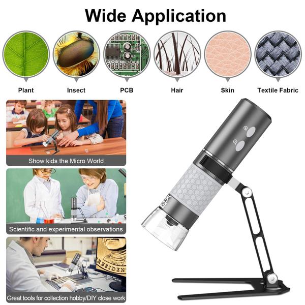 Imagem de Microscópio digital WiFi Cainda 4K 3840x2160p para iPhone Andr