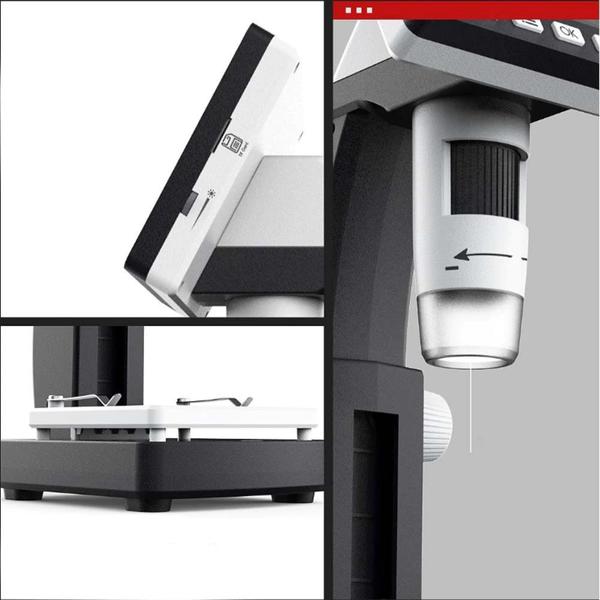 Imagem de Microscópio Digital Zoom1000x Tela Lcd 4.3HD 2.0mp video mic
