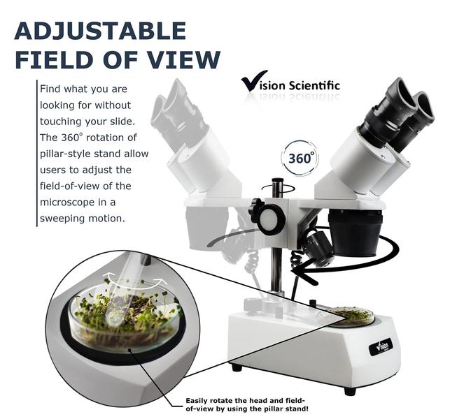 Imagem de Microscópio estereoscópico binocular Vision Scientific VMS0002-LD-24-ES2