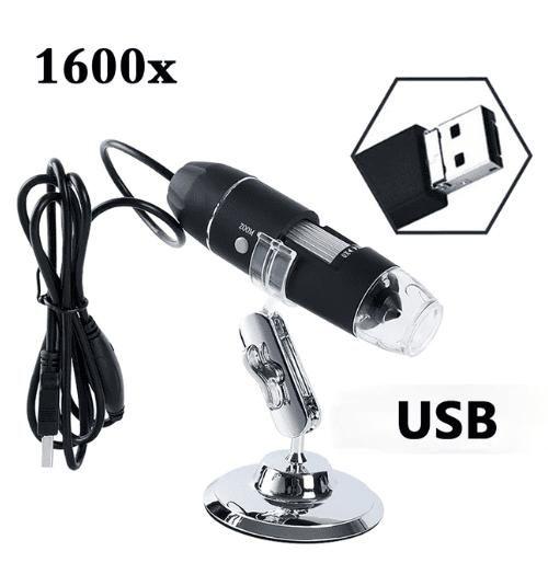 Imagem de Microscópio Profissional USB com Binocular e Iluminação LED