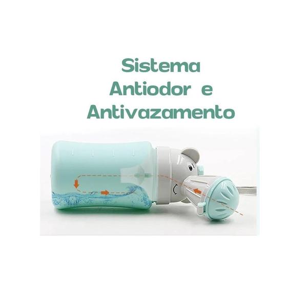 Imagem de Mictório Infantil Masculino Portátil Válvula Antivazamento 350ml Sistema Antiodor Buba